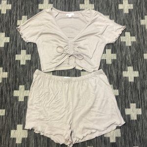 Colsie Shorts & Top Set Large